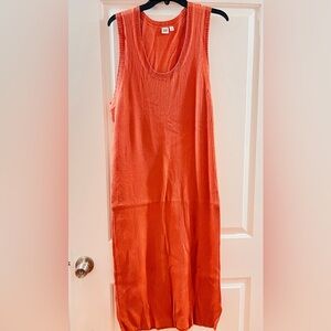 GAP Light Orange Midi Dress